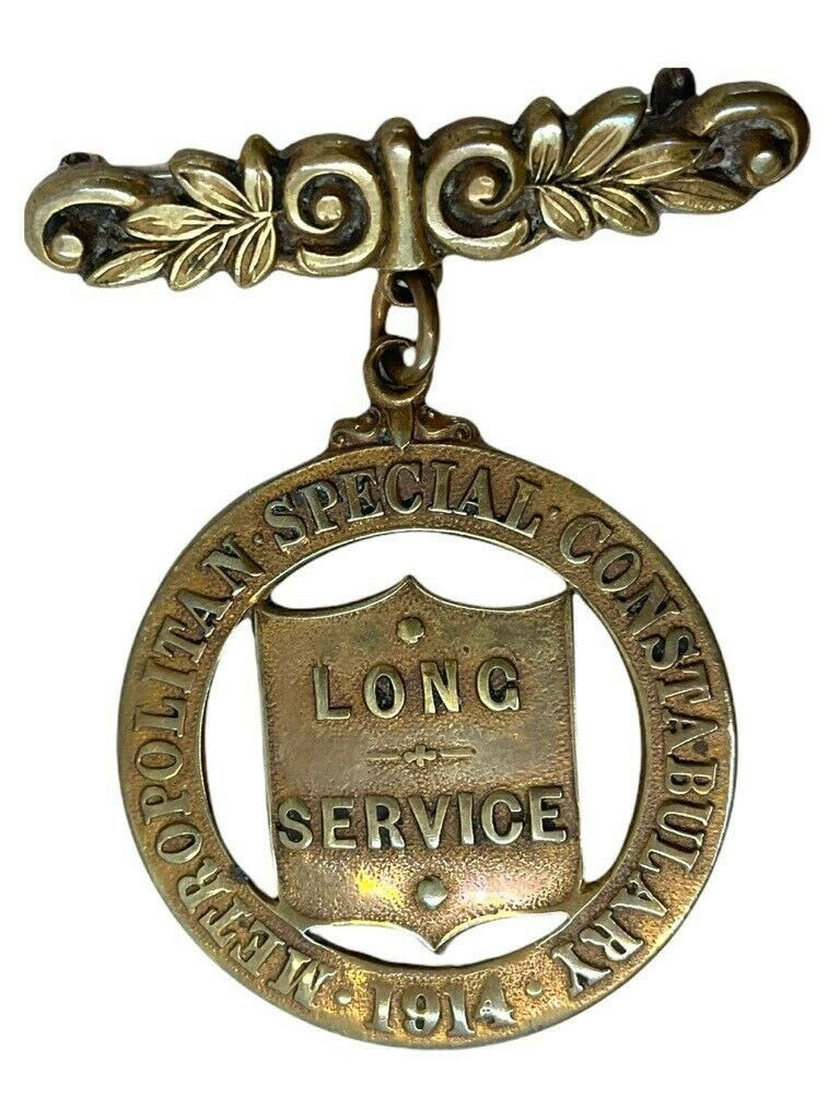 WW1 British Metropolitan Special Constabulary Long Service Medal RJ Stephens WW1 British Metropolitan Special Constabulary Long Service Medal RJ Stephens