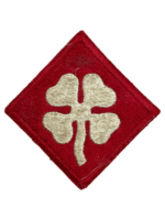 WW2 US 4th Army SSi Patch Snow Back