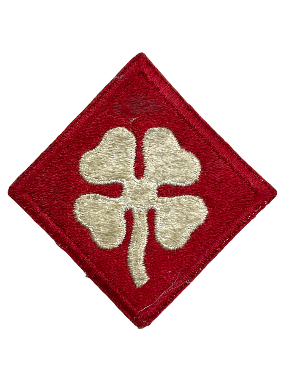 WW2 US 4th Army SSi Patch Snow Back WW2 US 4th Army SSi Patch Snow Back