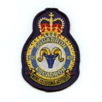 RCAF CAF Canadian 401 Squadron Heraldic Colour Crest Patch