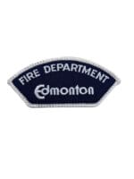 Canadian Edmonton Alberta Fire Service Department White Border Patch
