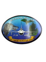 US USAF 191st Fighter Interceptor Group Michigan Wolves Squadron Sticker US USAF 191st Fighter Interceptor Group Michigan Wolves Squadron Sticker
