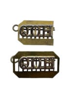 British Queens Own Hussars Staybright Shoulder Titles Insignia Pair