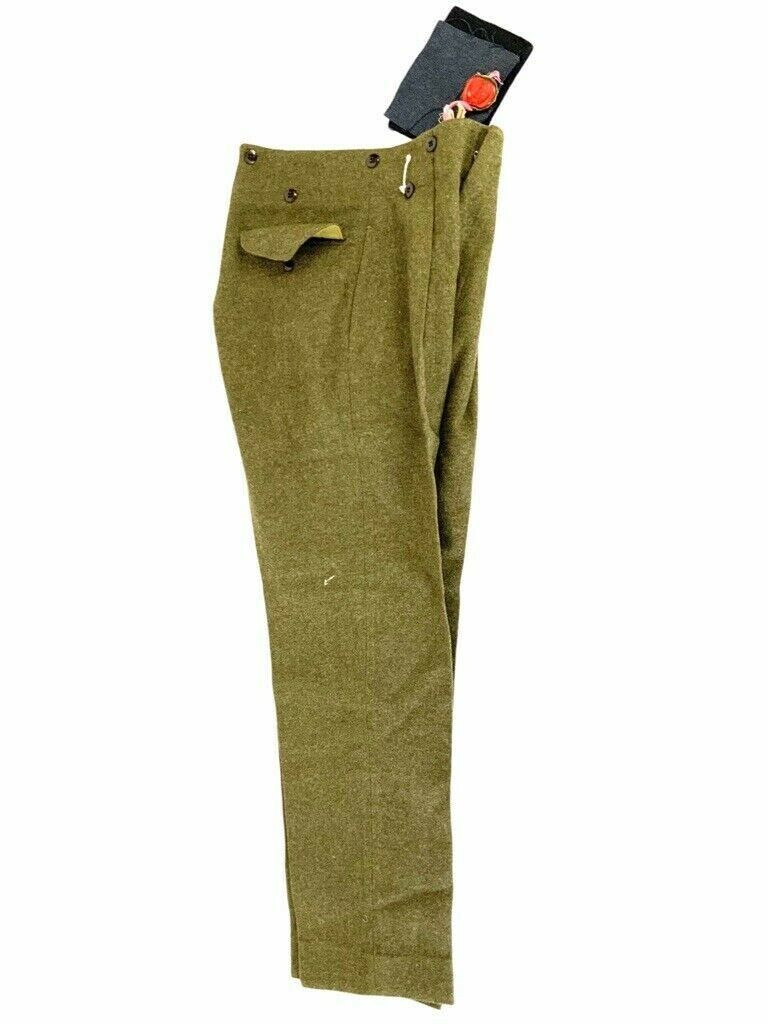 Canadian Khaki Battle Dress Trousers Pants Sealed Pattern Canadian Khaki Battle Dress Trousers Pants Sealed Pattern