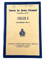 Canadian Legion Educational Services English A No.2 SC Reference Book