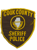 US Cook County Illinois Yellow Edge Sheriff Patch US Cook County Illinois Yellow Edge Sheriff Patch