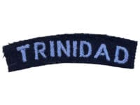 WW2 British RAF Trinidad Nationality Shoulder Title Patch Insignia Single