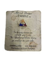 WW2 US 1st Armoured Division Enamel Lapel Pin Screw Back