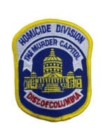 US District of Columbia Washington Homicide Division Murder Capitol Police Patch