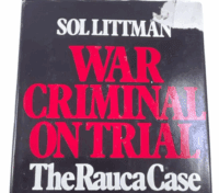 WW2 German Canadian War Criminal on Trial The Rauca Case HC Reference Book