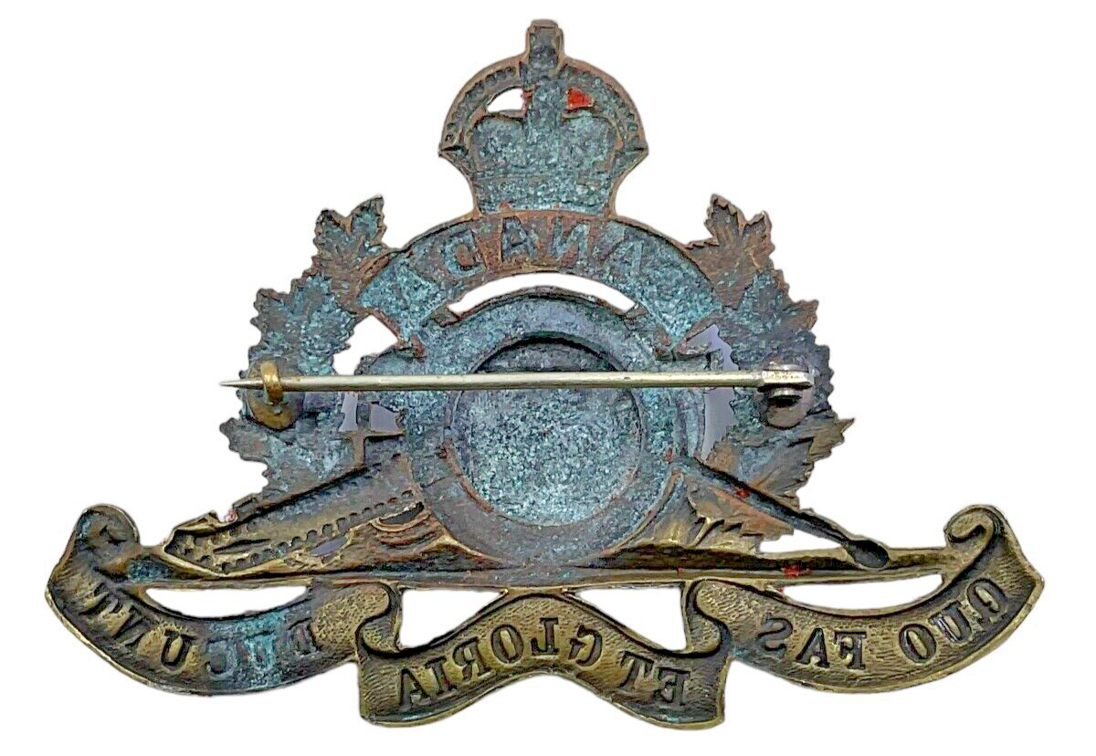 WW1 Canadian CEF 9th Siege Battery CFA Artillery New Brunswick Cap Badge WW1 Canadian CEF 9th Siege Battery CFA Artillery New Brunswick Cap Badge