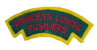 Canadian Princess Louise Fusiliers Shoulder Title Insignia