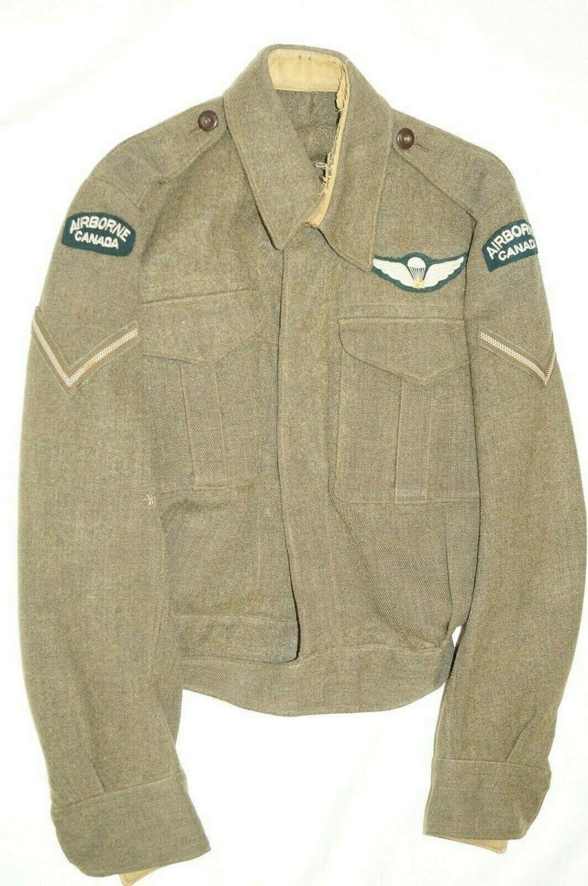 WW2 Canadian Airborne Canada Lance Corporal Battle Dress Jacket WW2 Canadian Airborne Canada Lance Corporal Battle Dress Jacket