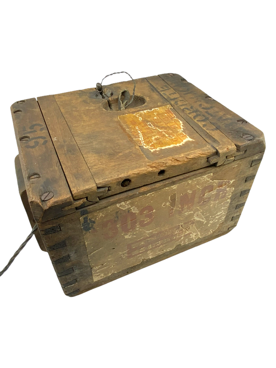 Boer War Canadian British 1901 Dated Wood .303 Ross Enfield Storage EMPTY Boer War Canadian British 1901 Dated Wood .303 Ross Enfield Storage EMPTY