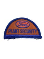 Canadian Ford Plant Security Police Patch