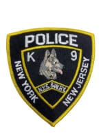 US New York New Jersey K9 Police Patch US New York New Jersey K9 Police Patch