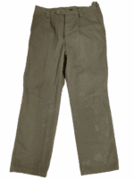 East German Grey Wool Straight Leg Trousers Pants SG52  32W x 32L