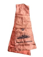 WW2 Royal Canadian Navy HMCS Fredericton Silk Sweetheart Scarf