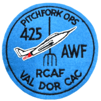 Canadian RCAF Crest Craft 425 Squadron All Weather Fighter Squadron Patch