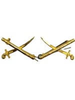 WW1 British Army Generals Crossed Sword and Baton Gilt Shoulder Insignia Pair WW1 British Army Generals Crossed Sword and Baton Gilt Shoulder Insignia Pair