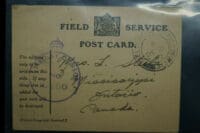 WW2 Canadian Military Field Service  1943 Postcard