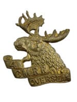 WW1 Canadian CEF 4th CMRR Mounted Rifles Reserve Cap Badge