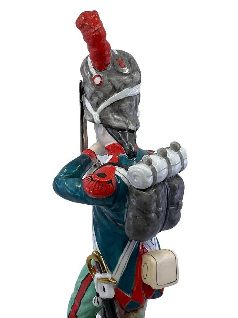 French Napoleonic Grenadier Sitzendorf Porcelain Figure 11 Inches Tall French Napoleonic Grenadier Sitzendorf Porcelain Figure 11 Inches Tall