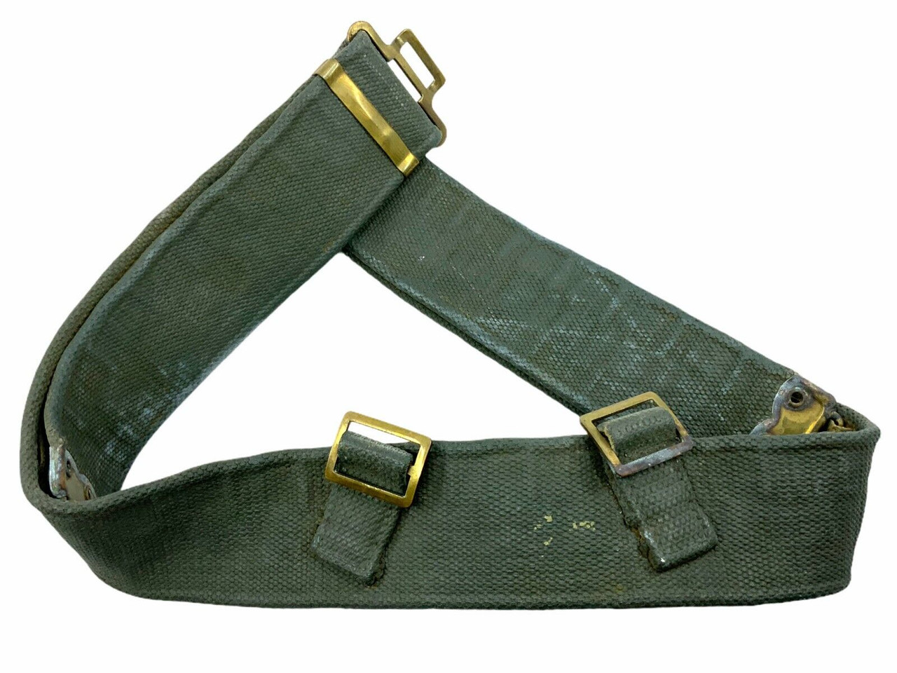 WW2 Canadian 37 Pattern Web Belt Blancoed WW2 Canadian 37 Pattern Web Belt Blancoed