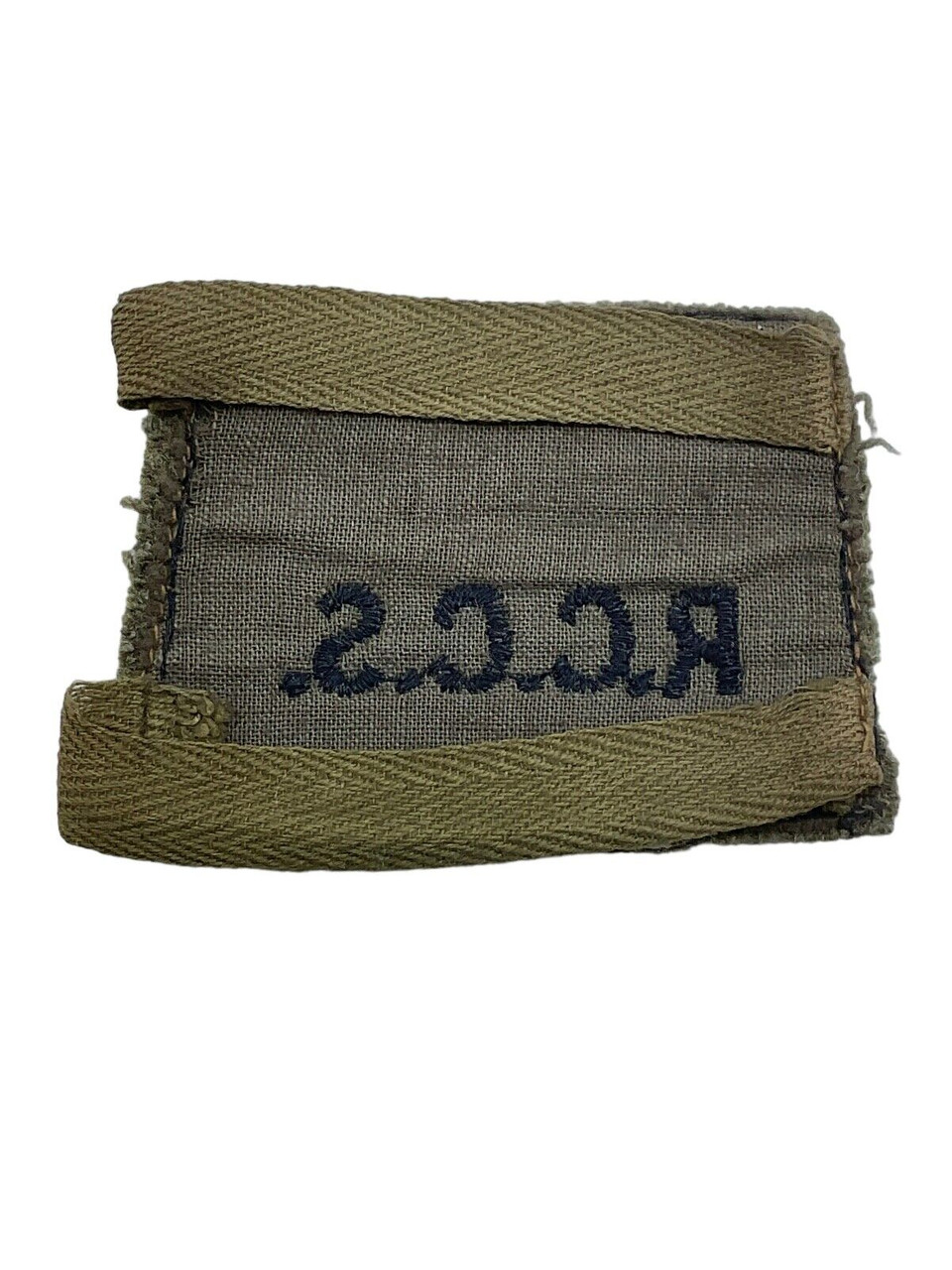 WW2 Canadian RCCS Royal Canadian Corps of Signals Battle Dress Slip On Insignia WW2 Canadian RCCS Royal Canadian Corps of Signals Battle Dress Slip On Insignia