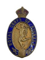 WW2 British Royal Corps of Signals Sweetheart Lapel Badge Pin