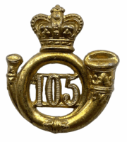 Victorian British Militia 105th Rifle Regiment Single Collar Victorian British Militia 105th Rifle Regiment Single Collar