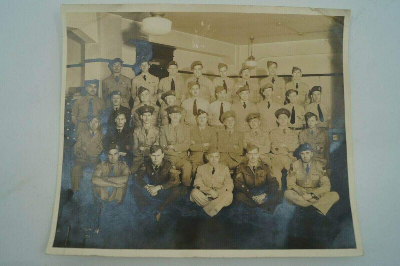 WW2 Era Canadian Group Portrait Photograph WW2 Era Canadian Group Portrait Photograph