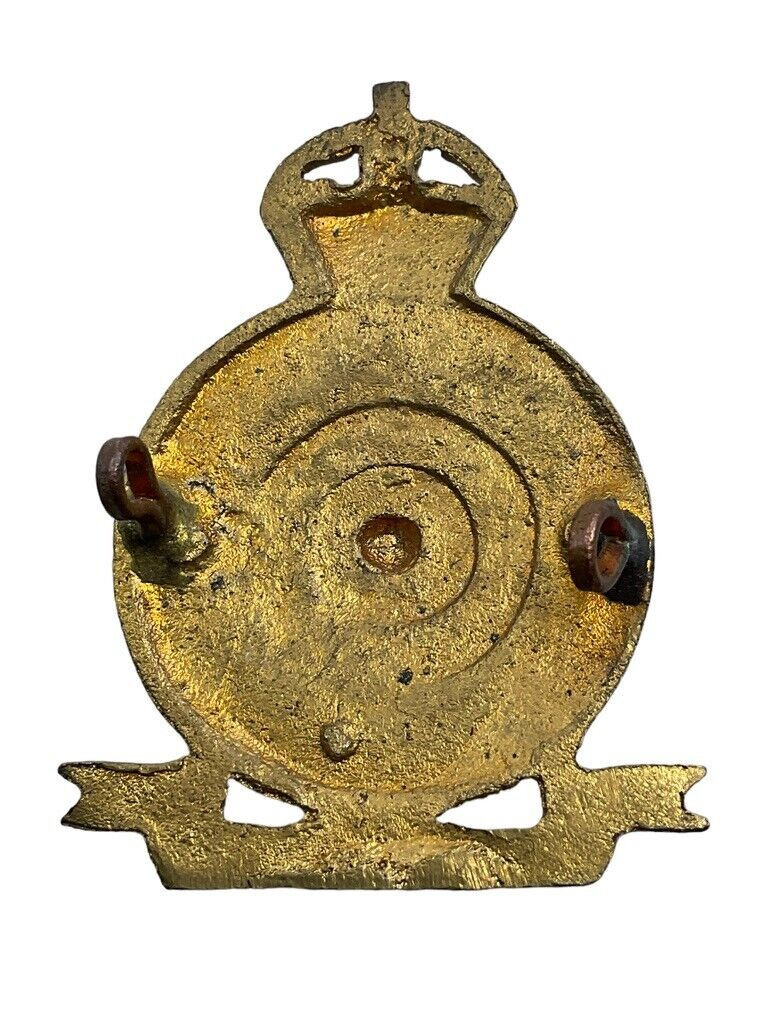 WW2 British Yorkshire Dragoons Queens Own Cap Badge WW2 British Yorkshire Dragoons Queens Own Cap Badge