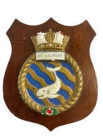 Royal Canadian Navy RCN HMCS St Laurent Ships Plaque