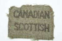 WW2 Canadian Scottish Slip On Title