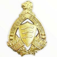 WW2 Canadian Essex Scottish Brass Cap Badge