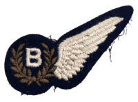 WW2 British RAF Bomb Aimer Half Wing