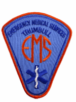 US Trumbull Connecticut EMS Ambulance Orange Edge Patch