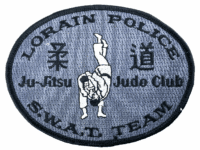 US Lorain Ohio SWAT Team Ju Jitsu Judo Club Black Edge Police Patch