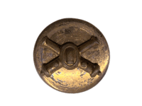 WW2 US Army Artillery SSI Collar Badge Insignia Screw Back