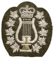 Canadian British Musician Sleeve Patch Insignia Padded Crown