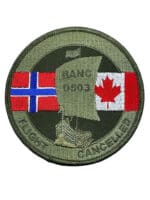 Canadian Forces RCAF Norwegian Air Force BANC 0503 Course OD Green Crest Patch Canadian Forces RCAF Norwegian Air Force BANC 0503 Course OD Green Crest Patch