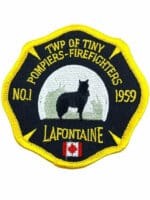 Canadian Township of Tiny #1 Lafontaine Firefighters Fire Department Patch Canadian Township of Tiny #1 Lafontaine Firefighters Fire Department Patch
