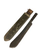 WW2 British Machete and Scabbard Dated 1943 and 1944
