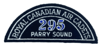 Canadian RCAC Air Cadets 295 Parry Sound Shoulder Title Insignia Patch Canadian RCAC Air Cadets 295 Parry Sound Shoulder Title Insignia Patch