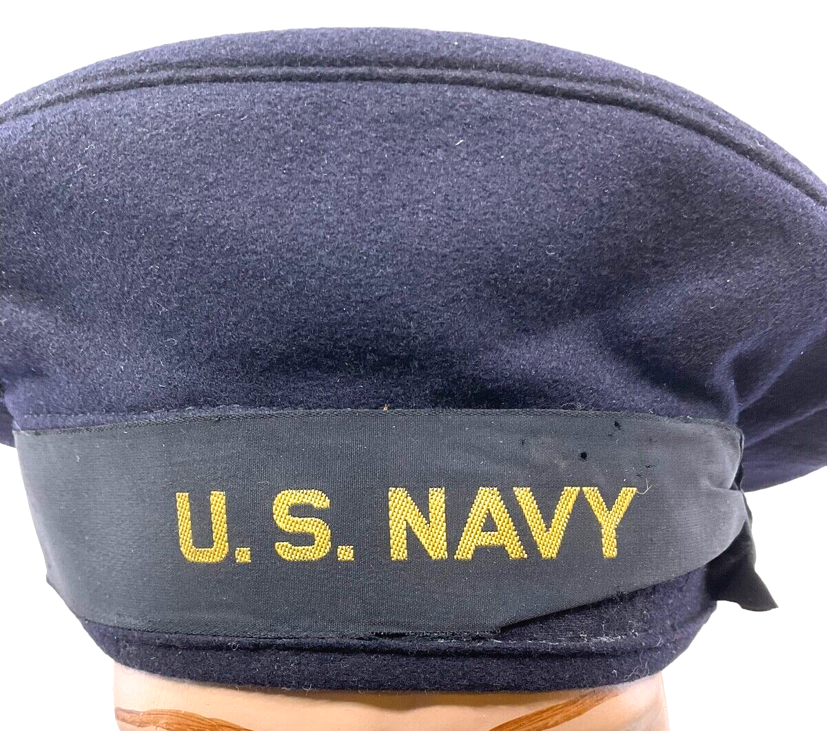 WW2 US USN Navy Ratings Cap Hat Size 7 1/8 WW2 US USN Navy Ratings Cap Hat Size 7 1/8