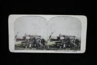 WW1 US AEF Stereoview Card German 15 inch Gun