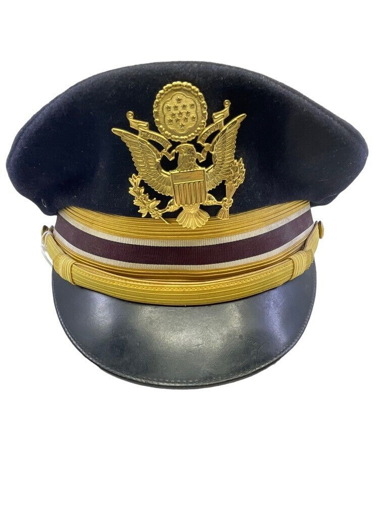 US Army Medical Officers Named Peak Cap Hat Size 6 7/8 US Army Medical Officers Named Peak Cap Hat Size 6 7/8