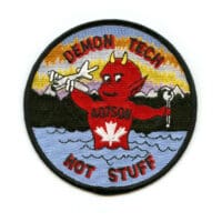 RCAF CAF Canadian 407 Demon Tech Hot Stuff Squadron Colour Crest Patch