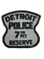 US Detroit Michigan 7th Precinct Reserve Police Patch